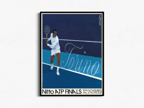 2023 Nitto ATP Finals Official Poster by Honor Titus